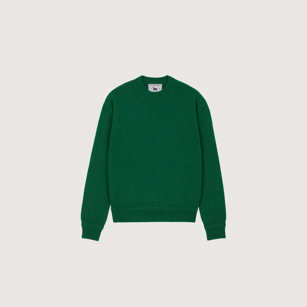 MUSEUM GARMENTS - Relax cashmere crewneck sweater Green