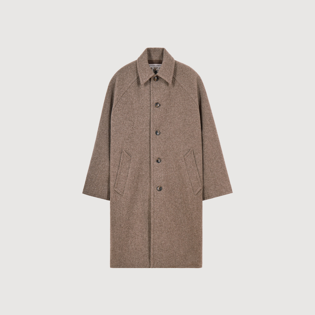 MUSEUM GARMENTS - Car coat raglan beige chiné