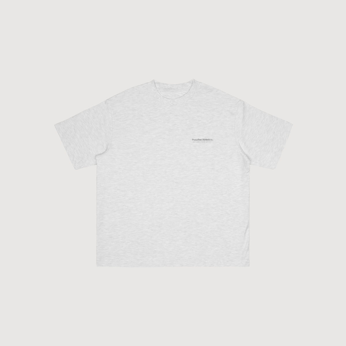 PEAUFINE ATHLETICS - Heavy tee-shirt Heather grey