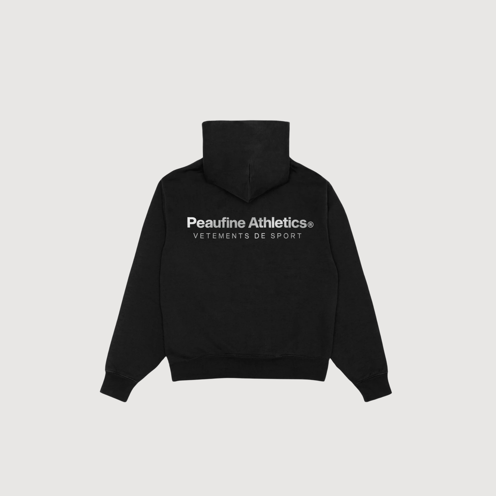 PEAUFINE ATHLETICS - Heavyweight hoodie black
