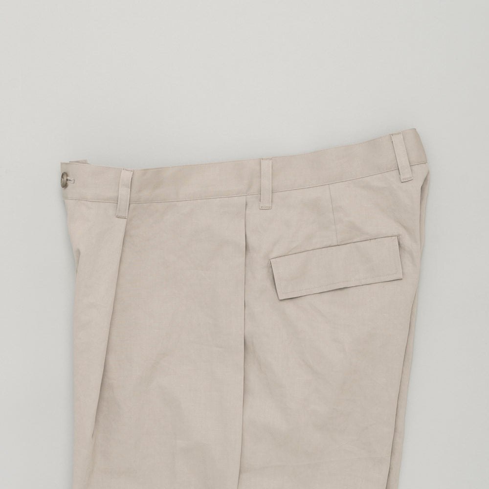 STILL BY HAND - Linen mixed wide short taupe Pt10261os