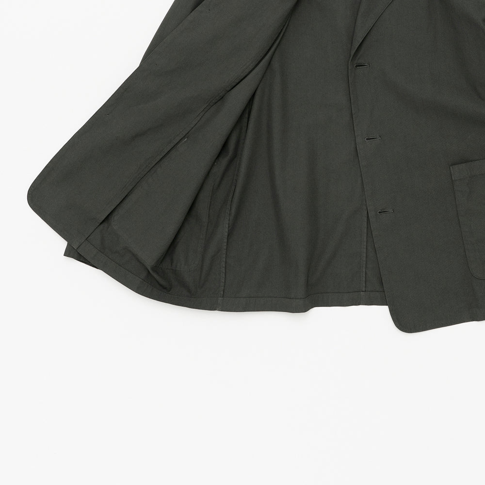 STILL BY HAND - Jacket garment dye 3B dark olive Jk2261os