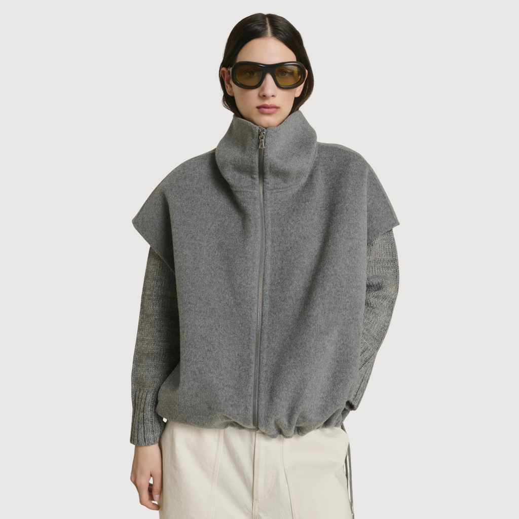 SOEUR - Blouson sans manche Juno Gris clair