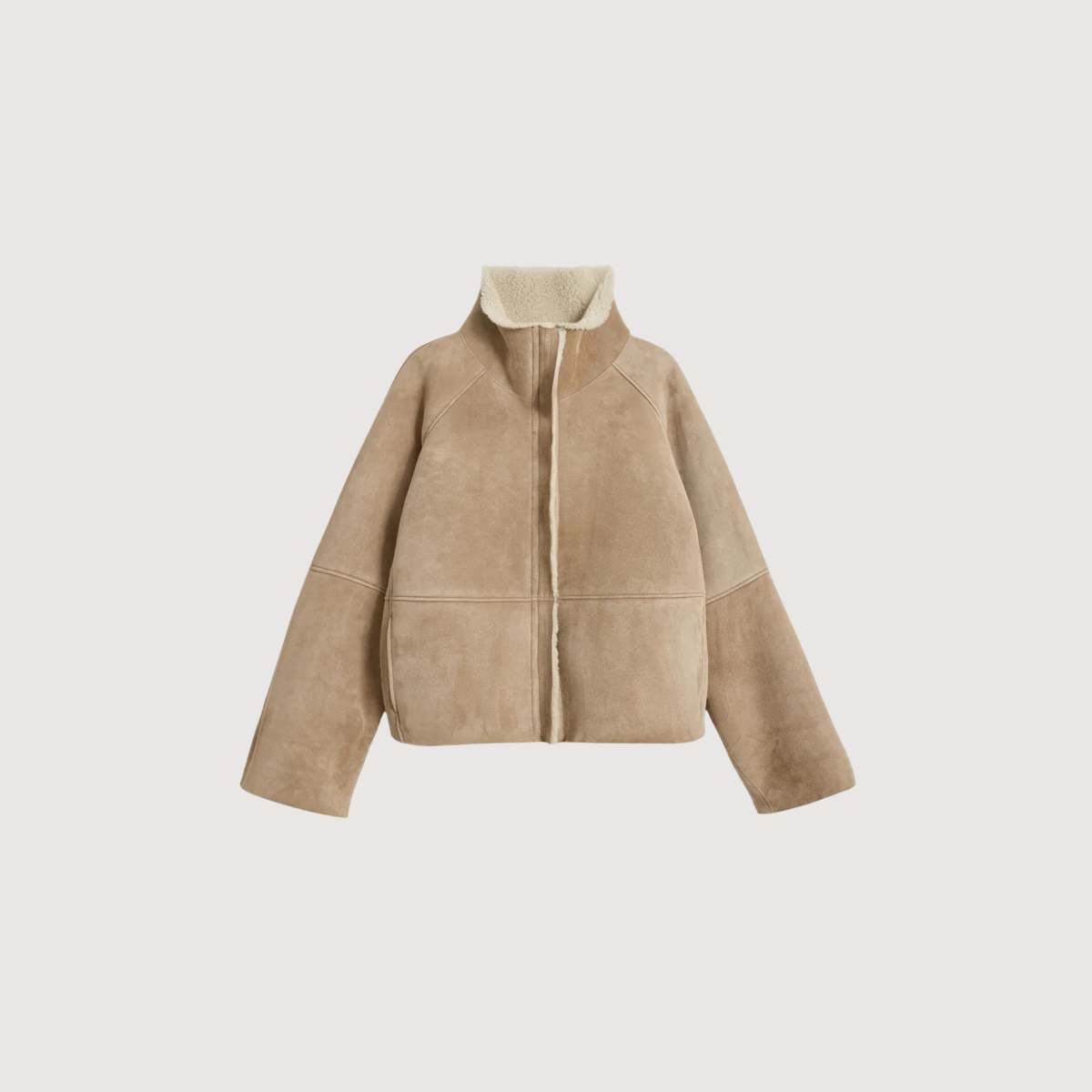 SOEUR - Blouson raglan en peau lainée Kléber