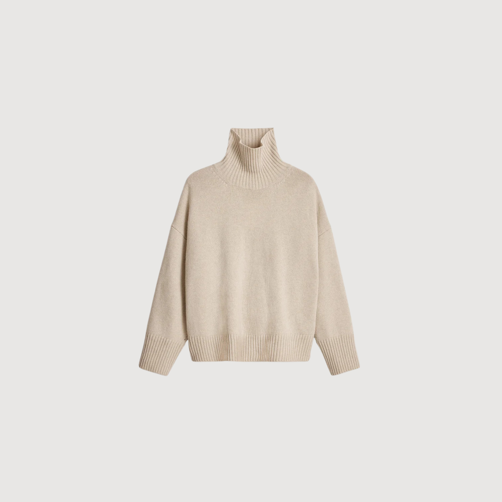 SOEUR - William pull oversize en laine mérinos Ecru chiné