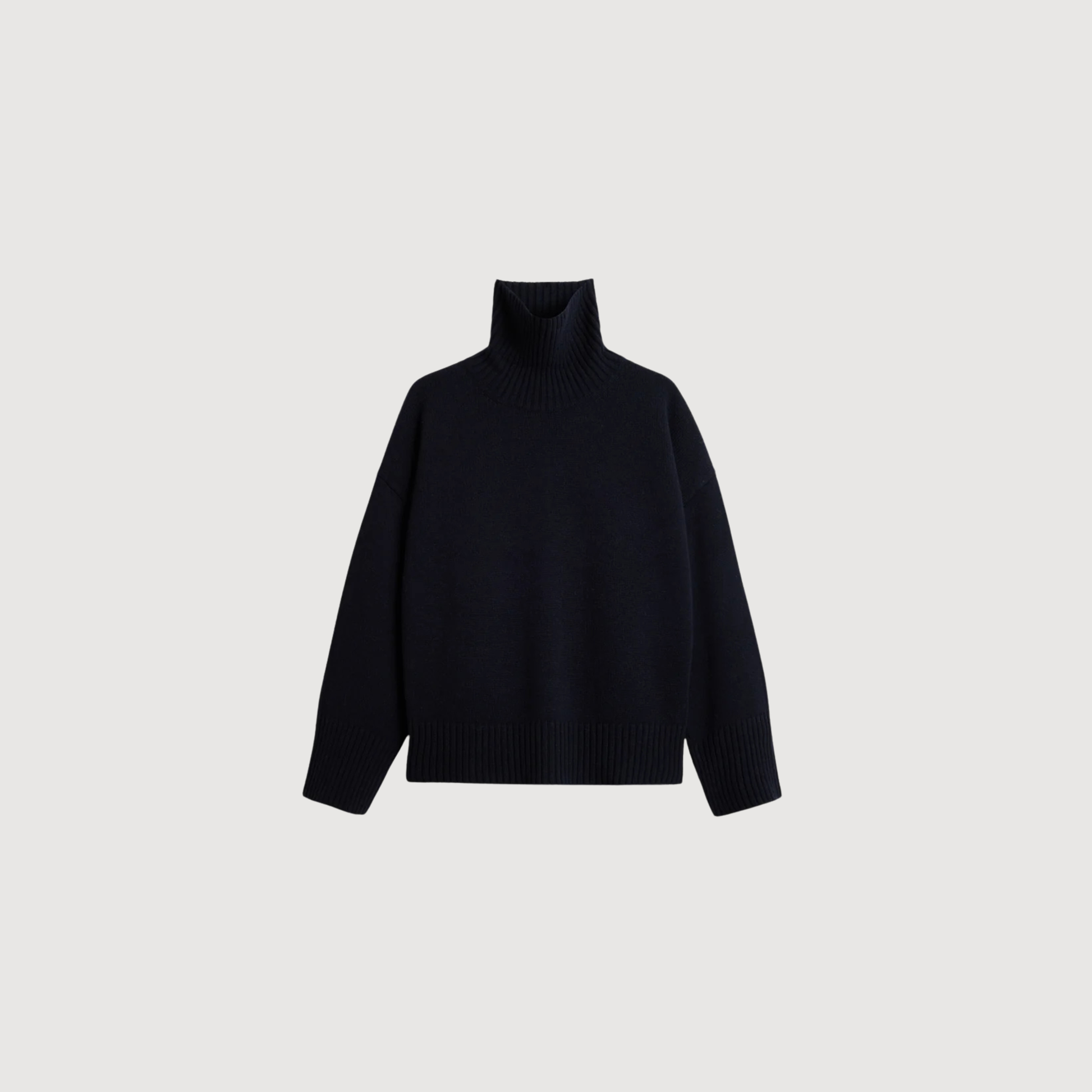 SOEUR - William pull oversize en laine mérinos Navy