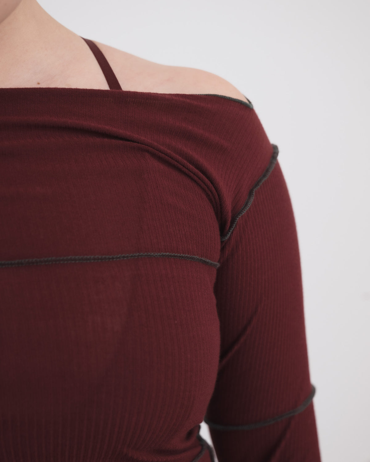 BASERANGE - Cinder longsleeve T Nara red