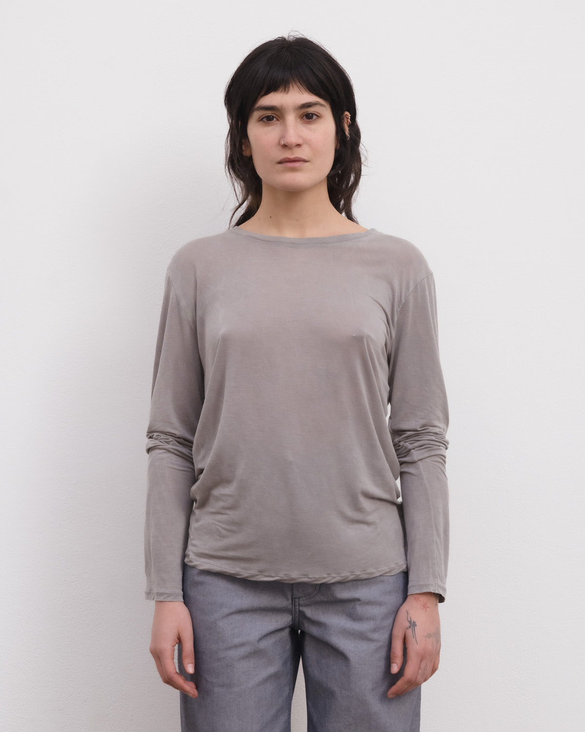 BASERANGE - Longsleeve Gilda Grey