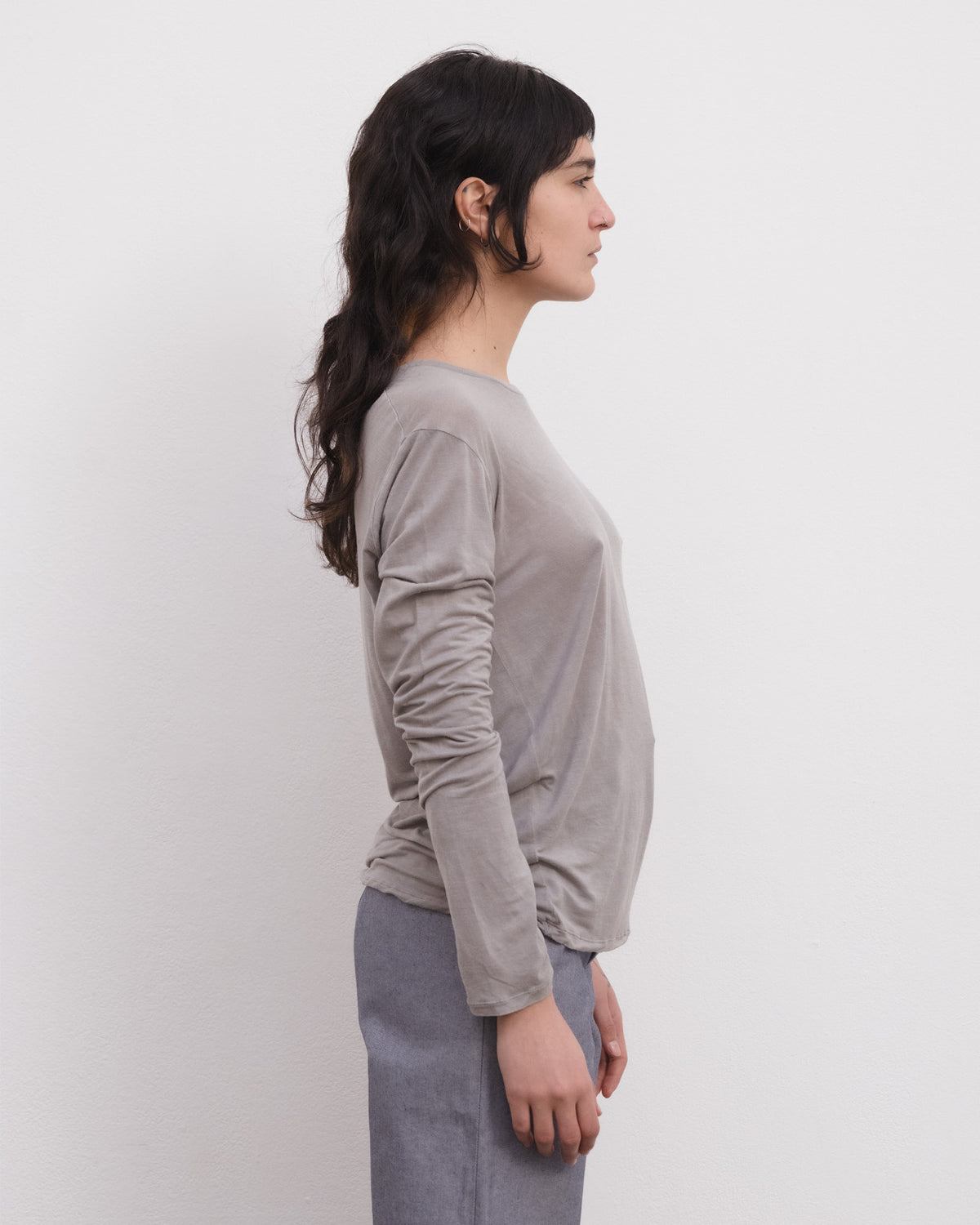 BASERANGE - Longsleeve Gilda Grey