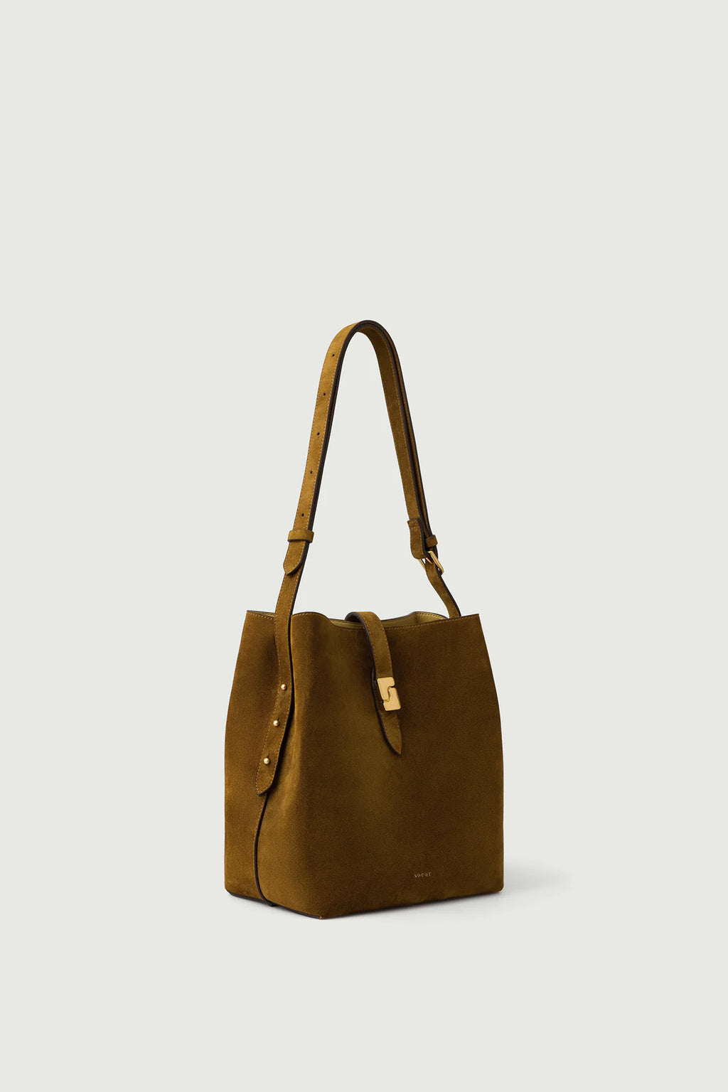 SOEUR - Sac bello en croute de cuir caramel