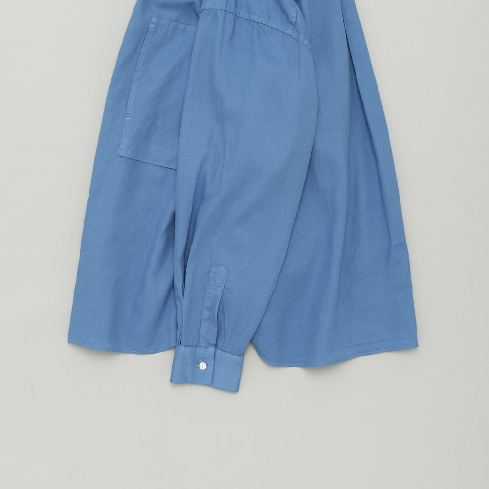 STILL BY HAND - Garment dye over-shirt sky blue Sho5261os